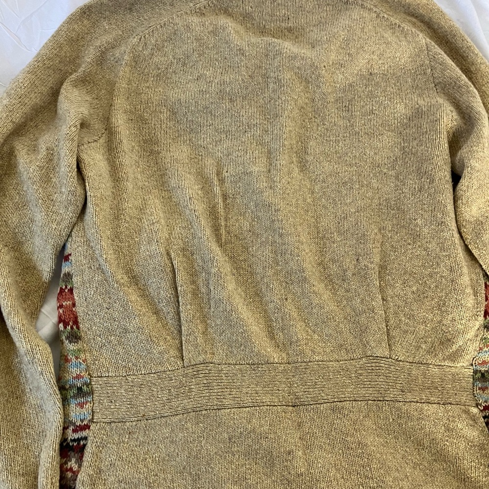 Vintage Polo by Ralph Lauren Beige Fair Isle Button-Up Cardigan Men’s M - Picture 9 of 9